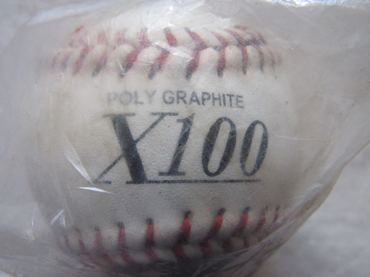 12 Balles De Softball MacGregor X100 - 11 Pouces, COR 0.44 - Cuir, Couture Rouge - Poly Graphite