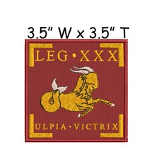 LEG XXX Ulpia Victrix Roman Army Legion Patch Embroidered iron-on War SPQR