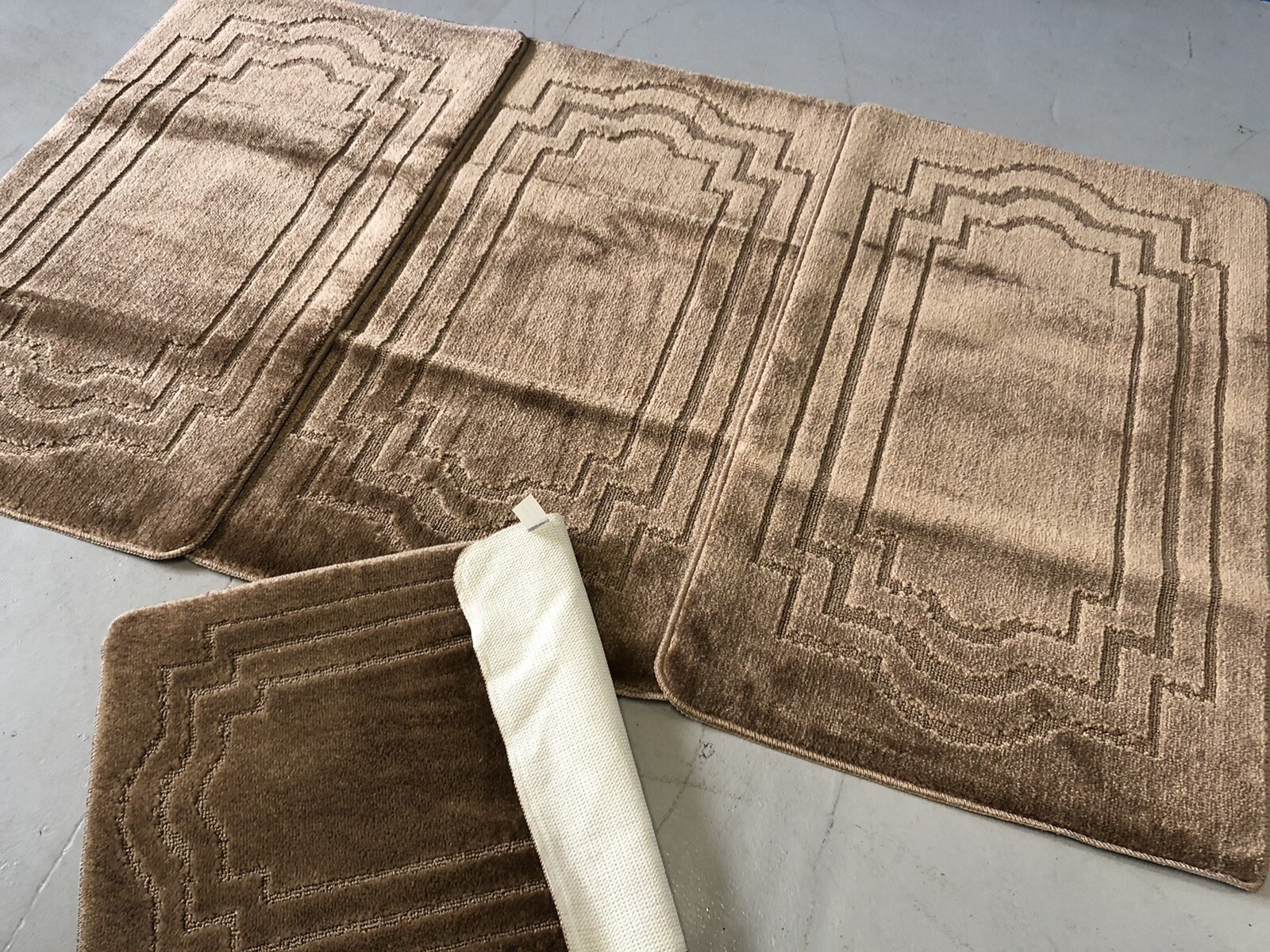 ROMANY GYPSY WASHABLES SETS OF TOURER SIZE 67X110CM MATS/RUGS DARK