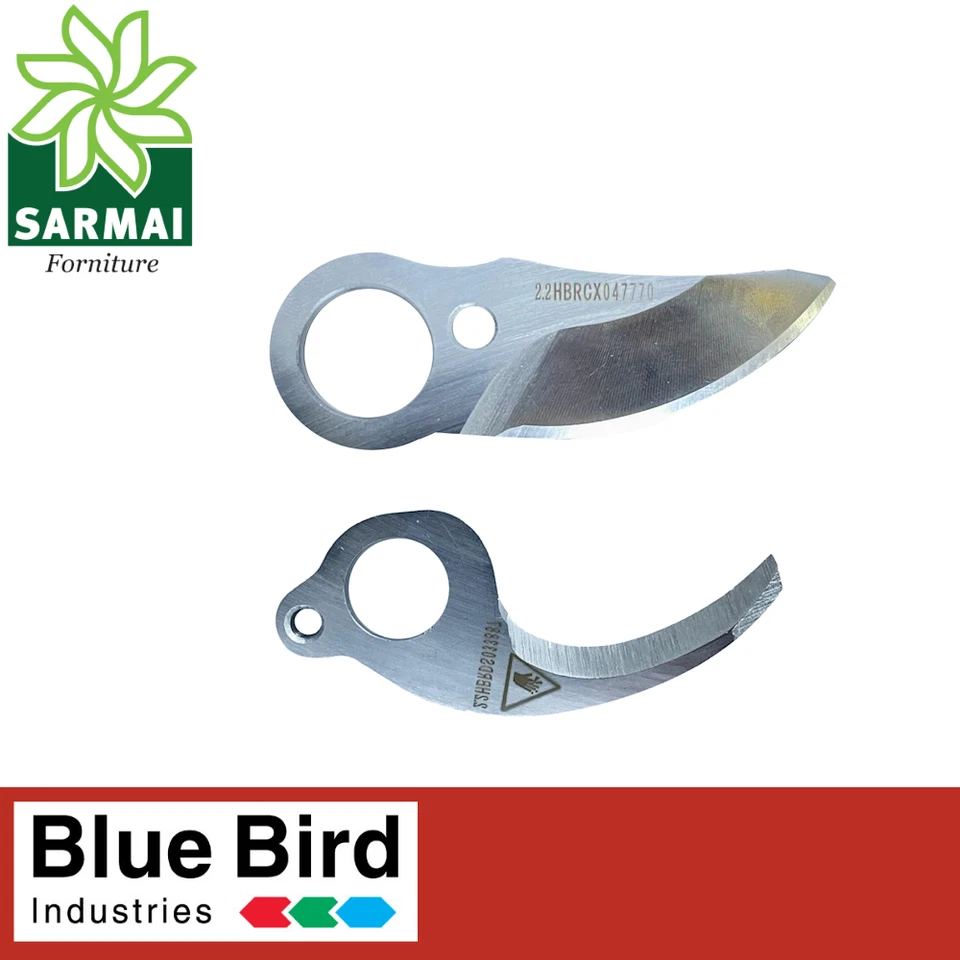 Ricambi Lama e Contro lama in Acciaio per forbici Blue Bird PS 21-25 e PS 22-25