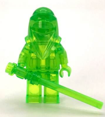 Lego Star Wars Royal Guard Mochrome Prototype Translucent Green Limited Edition