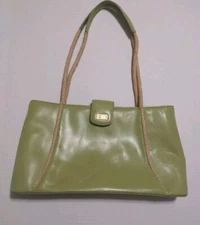 Susan Lucci Light Green Genuine Leather Handbag Purse