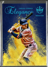 2021 Diamond Kings Elegance Holo Blue #5 Carlos Correa /99
