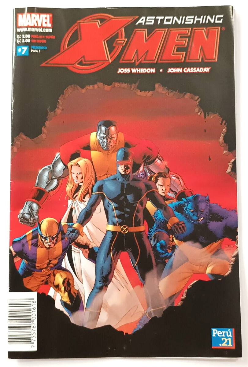 Comic Astonishing X-MEN #7 Dangerous Pt. 1 Marvel Printed Peru