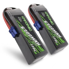 2X Ovonic 6700mAh 120C 4S Lipo Battery 14.8V ...