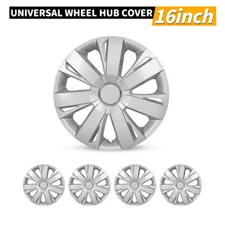 4PCS 16"inch Wheel Covers Snap On Full Hub Caps For R16 Tire & Steel Rim HubCaps