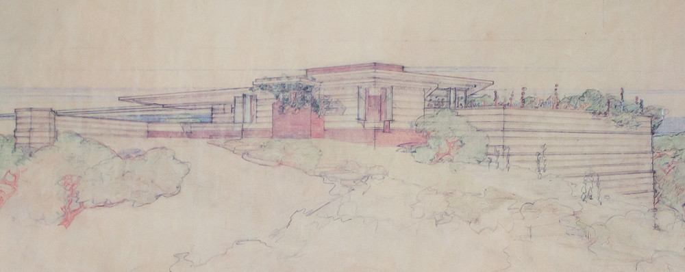 Frank Lloyd Wright Lithograph #’ed Limited Signed Bell House 1938 ...