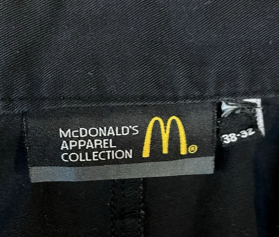 McDonalds Apparel Collection Pants Mens 38x32 Black Uniform Work Crew Slacks - Image 3 of 4
