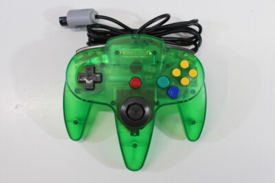 Nintendo 64 Clear Jungle Green N64 Console Controller AC AV Play