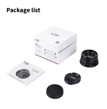 7artisans 25mm F1.8 Large Aperture Wide Angle Manual Lens for M43 Mount Camera