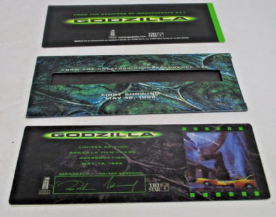 MAY 19, 1998 GODZILLA First Showing Promo FILM FRAME Limited