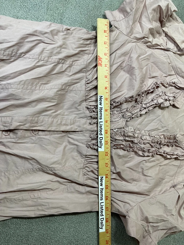 Blusa con botones Elle para mujer grande L manga corta Foto 3 de 4