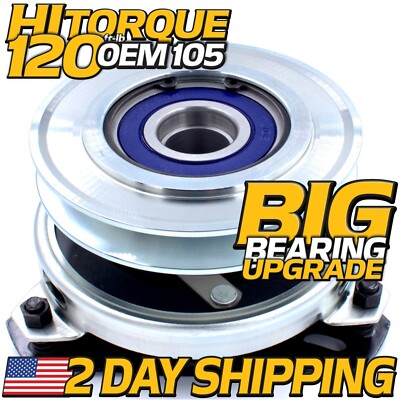 HiTorque 120ftlb (OEM105) BIGBearing Clutch John Deere 260 265 285 320 335 Mower