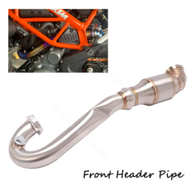 Modified System Exhaust Header Front Link Pipe for DUKE 390 RC390 250 2017-2020