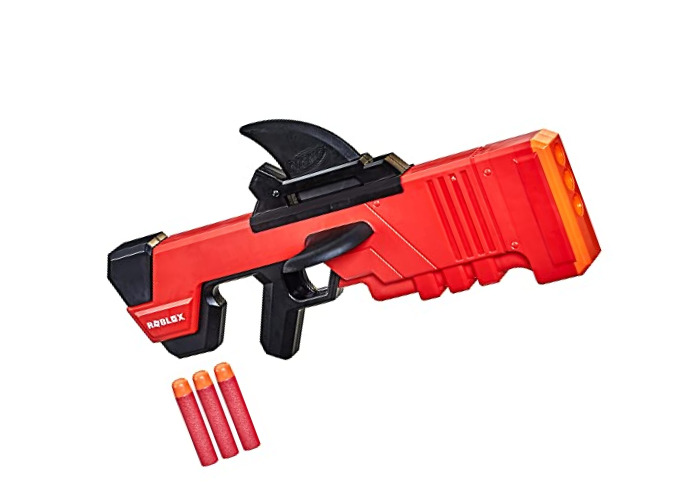 NERF Roblox MM2: Shark Seeker Dart Blaster, Shark-Fin Priming, 3 Mega Darts  195166124346