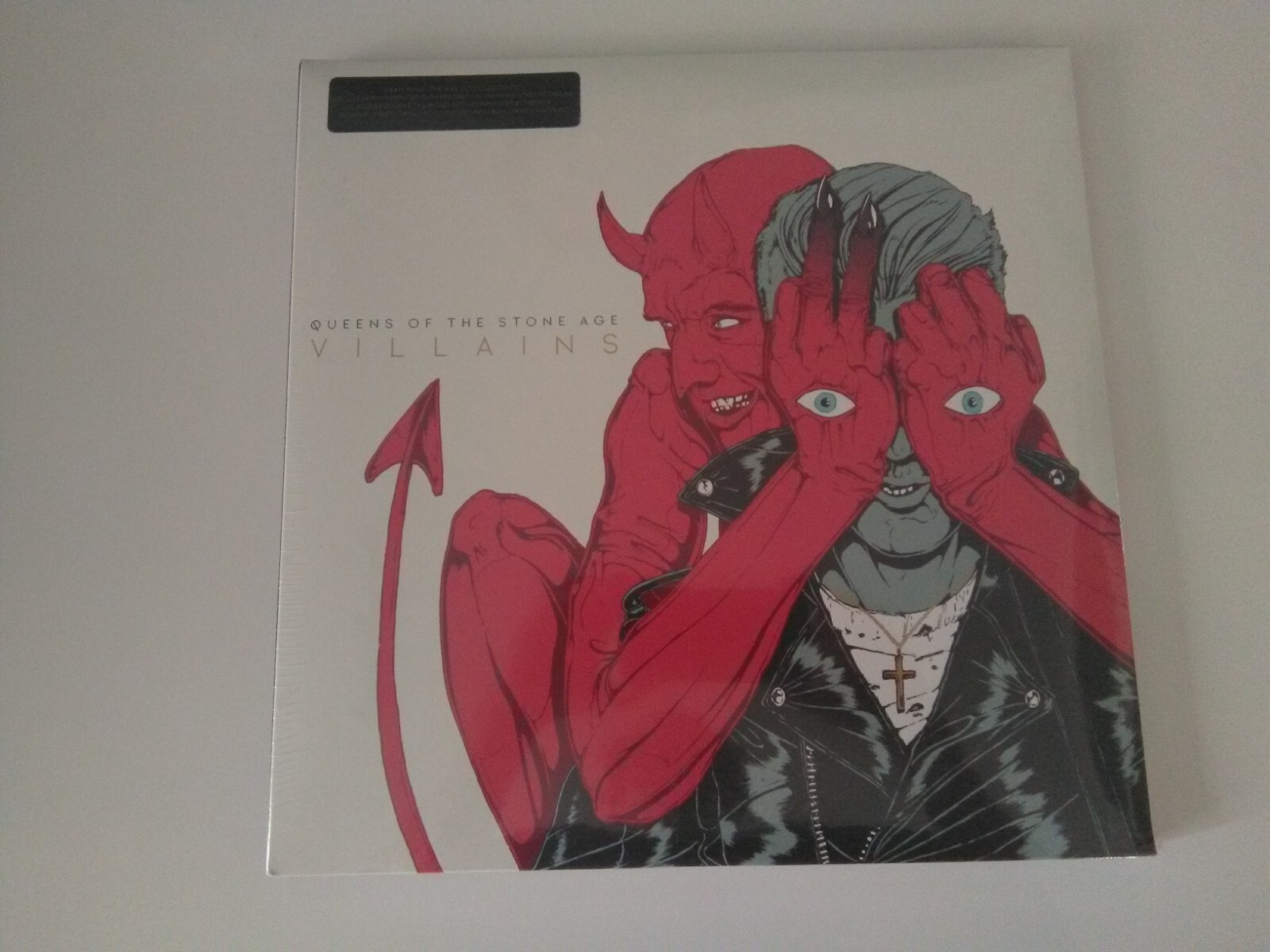 QUEENS OF THE STONE AGE LP x 2 Villains 180g Ltd  #2 Boneface art 14 x PRINTS !