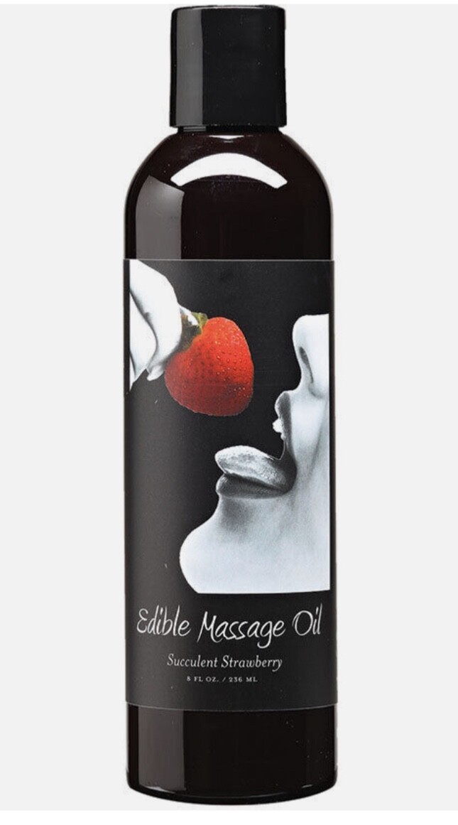 Earthly Body Flavored Edible Massage Oil Natural Vegan Choose Flavor