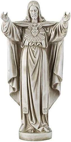 the Sacred Heart of Jesus Spiritual Garden Statue