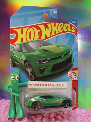 htf 2022 Hot Wheels '18 CAMARO SS #219 green;gray mc5 ☆THEN AND