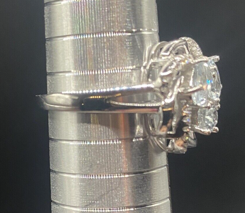 March Birthstone Aquamarine Ring Sz 8 Gem Stone King GSK Sterling Silver Lab - Picture 9 of 9