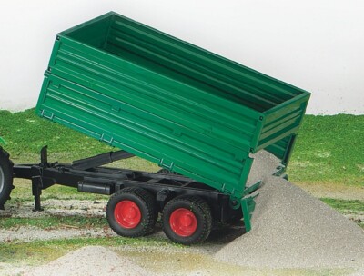 Bruder Anhänger Kipper 02010 Tandemachs-Transportanhänger Aufsteckbordwand Neu