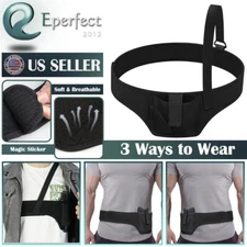 Gun Holster Tactical Concealed Carry Shoulder Pistol Hand Pouch For Right/Left