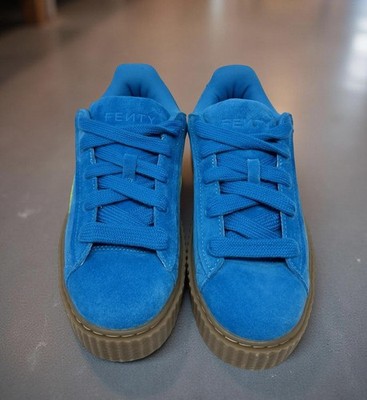 PUMA Fenty x Creeper Phatty ''Speed Blue'' Suede Sneakers Women Size 8 NWOB