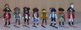 PLAYMOBIL KONVOLUT PIRATEN FIGUREN MIT WAFFEN !!!!
