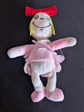 Dr. Seuss Cindy Lou Who Plush Doll Pink Dress 9 Inch Stuffed Toy