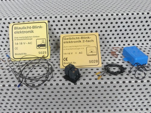Viessmann 5025 5028 luz azul luz amarilla lámpara accesorios instalación Trix Roco | Condition: Gebraucht