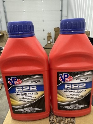 2 pack VP Racing Fuels 2551 Brake Fluid Racing 622 - 500ml ea bottle