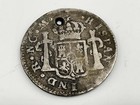 1796 Spanish Silver 1/2 Reale Found in New Bern behind a home metal detecting — photo 2