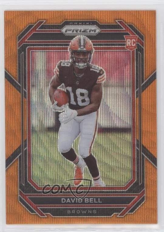 2022 Panini Prizm Rookies Orange Wave Prizm /60 David Bell #334 Rookie RC