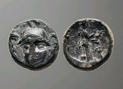 TROY - TROAS, Ilion. under Augustus Æ Late 1stc BC. Helmeted Athena Athena Ilias