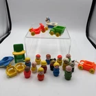 Vintage Fisher Price Little People Lot And Accessories