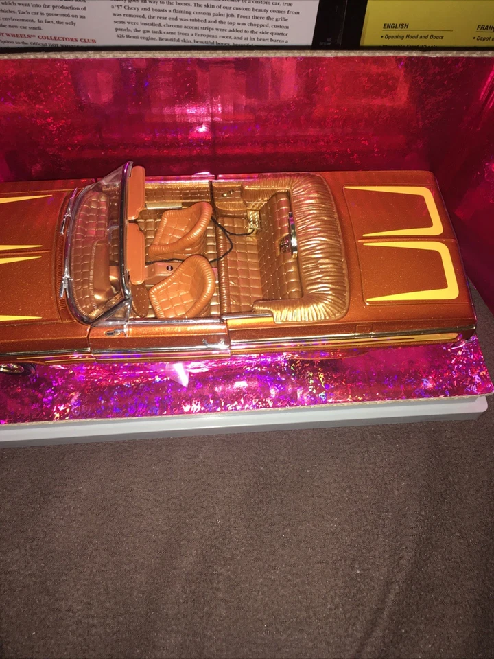 Ertl American Muscle 1/18 Lowrider Orange 1964 Chevy Impala Convertible #32304 - Image 4 of 4