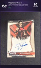 Stephanie Vaquer - Topps Chrome WWE RAW - #RBA-STE - 2026 - DCM 10 - Gem Mint
