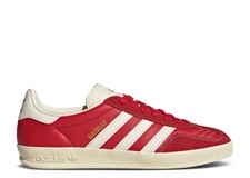 Adidas Originals Gazelle Indoor Men's Leather Athletic Shoes Red Sneakers