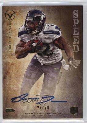 2012 Topps Valor Legionary Rookie Speed 27/70 Robert Turbin #LA-RTU Auto RC 1aj4
