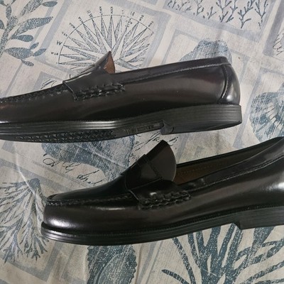 Kids Sperry Topsider Burgundy Leather Loafers Sz 4 1/2 W. NEW NO BOX