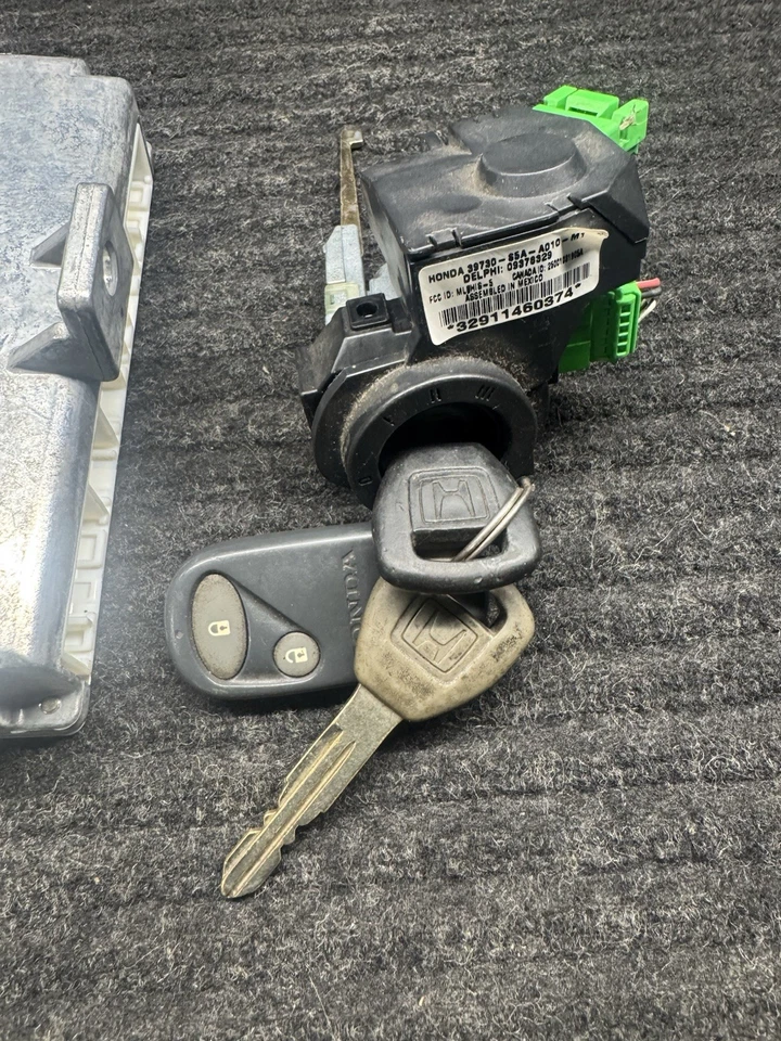 ⭐2001-2003 HONDA CIVIC EX ECU 37820-PLR-L05 M/T + ИММОБИЛАЙЗЕР/ЦИЛИНДР/КЛЮЧ/NON-VT⭐ - Изображение 3 из 4