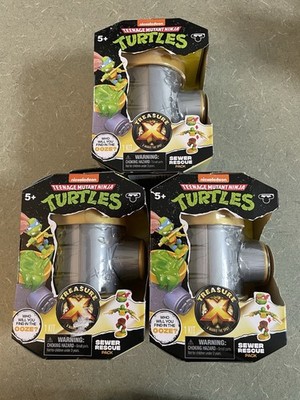 Teenage Mutant Ninja Turtles Treasure X Sewer Rescue Mystery Pack Lot Of 3 New
