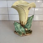 vintage McCoy Pottery Lily Bud Vase, likely from the 1930s or 1940s