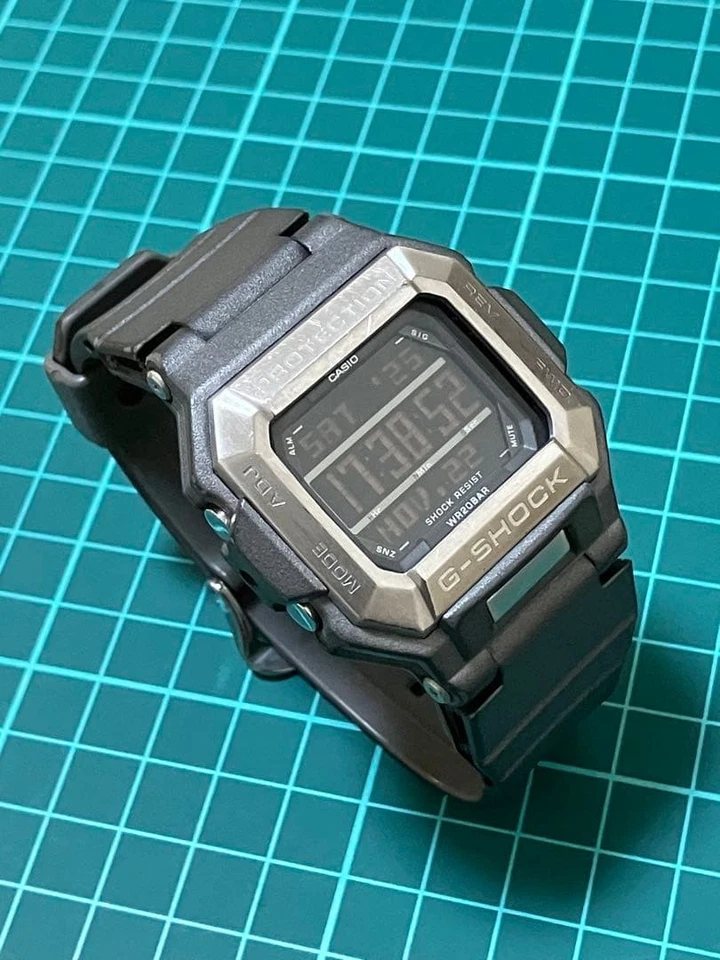 Reloj digital para hombre CASIO G-SHOCK G-7800B-1 correa de resina negra LCD negativo Japón Foto 3 de 4