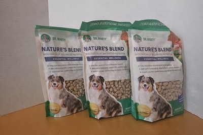 3x 16oz Bags Dr. Marty Nature's Blend Essential Wellness, Freeze-Dried  Dog Food