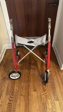 ByACRE Carbon Ultralight Rollator Walker With Organizer Bag, Wide Track, 18.5" x