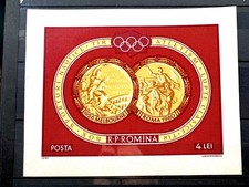Romania 1961 Olympic Medals, Imperforated SS, MNH, Superb