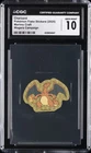 2025 POKEMON FLAKE STICKERS CHARIZARD CGC 10 GEM MINT
