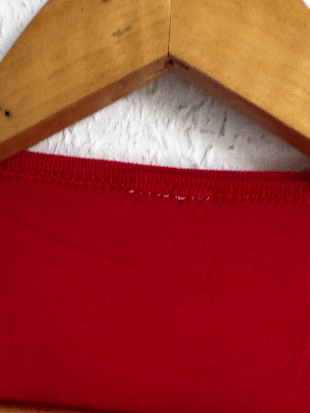Vintage Style Red Adidas Graphic T Shirt image 5