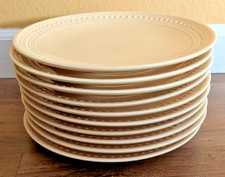 Set of TEN Dinner Plates M2A20 Yellow by Matceramica Made In Portugal 11"